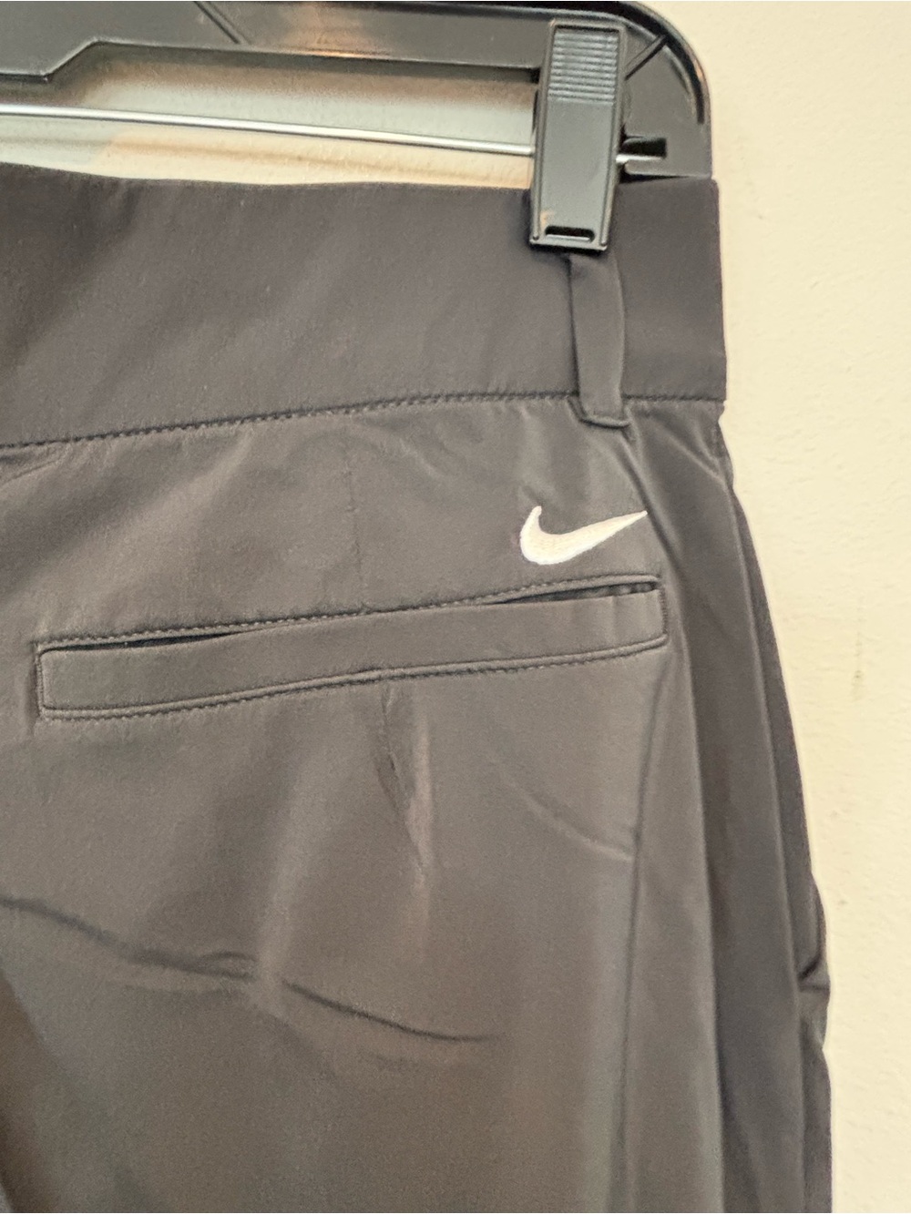 Nike Black Women's Dri Fit Slacks with White Swoosh - Picture 2 of 7
